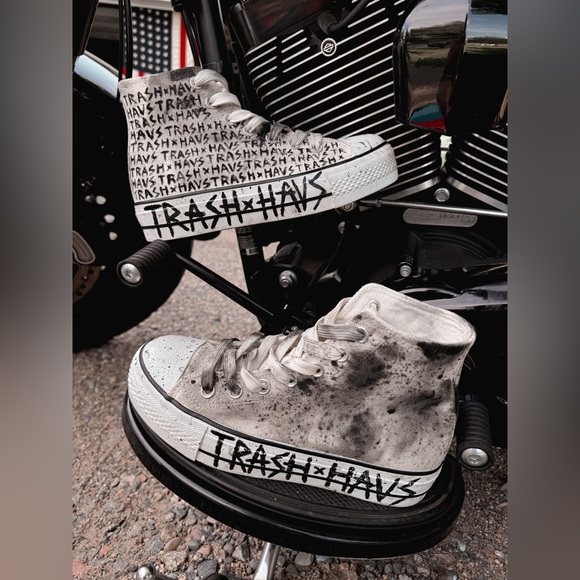 TRASHxHAUS logo platform sneakers - Picture 1 of 2
